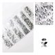 Set of 1680 crystal rhinestones in 6 sizes P03 - Silver