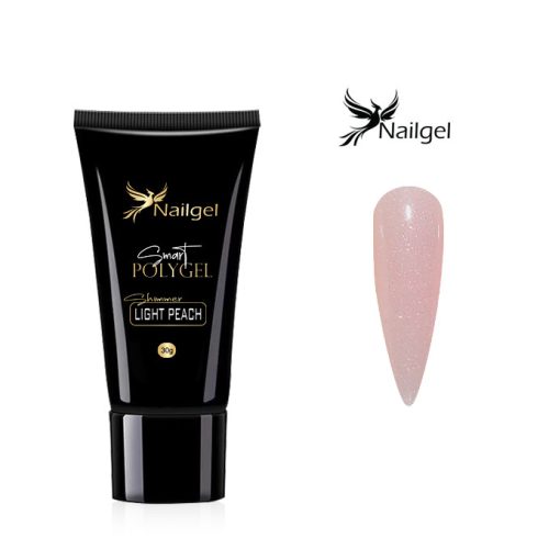 Smart polygel Shimmer Light Peach- 30 g