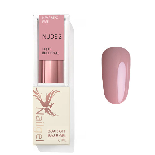 Liquid builder gel - NUDE 02  - 8 ml