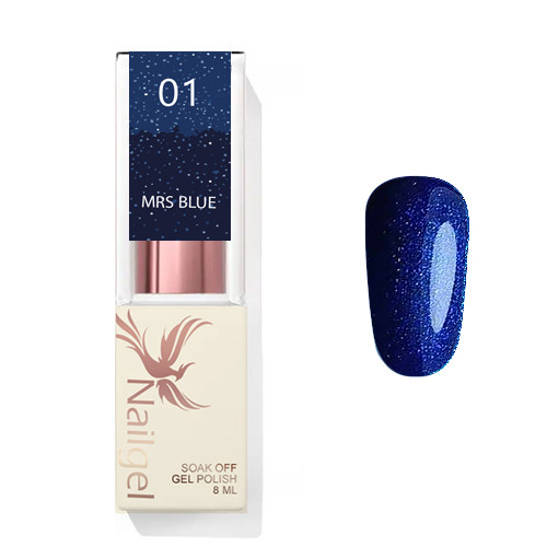 Mrs Blue 01 - gél lakk 8 ml