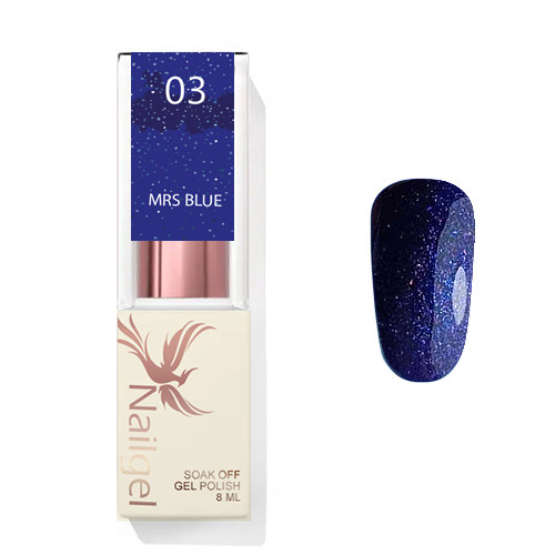 Mrs Blue 03 - gél lakk 8 ml