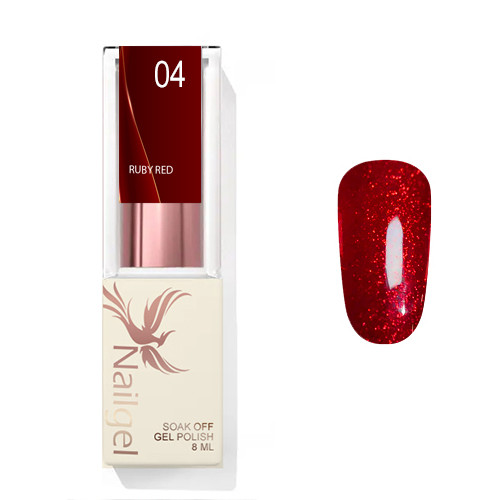 Ruby Red 004 gél lakk 8 Ml