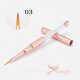 Premium paint brush, rosegold, decorated with crystals