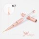 Premium quality long 0 decorative brush, rosegold, decorated with crystals