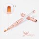 Premium quality jelly brush, rosegold, decorated with crystals