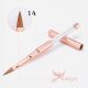 Premium quality porcelain brush, rosegold, decorated with crystals